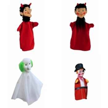 Lot 4 marionnettes Halloween Diables et Fantôme -LWS-275