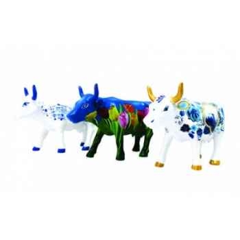 Coffret 3 mini vaches netherlands artpack résine CowParade -46603