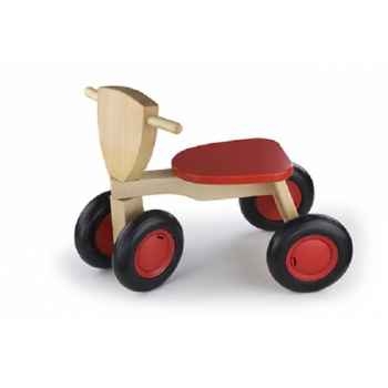 tricycle bois de hêtre road star rouge New classic toys -1420