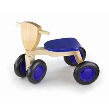 tricycle bois de hêtre road star bleu New classic toys -1421