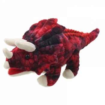 Bébé dinosaure triceratops rouge the puppet company -PC002907