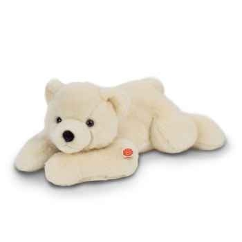 Peluche ours polaire couché à 65 cm hermann teddy -91565 2