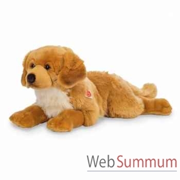 Peluche chien golden retriever ambre 60 cm hermann teddy -91942 1