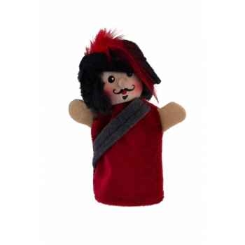 Marionnette à doigt mousquetaire fipu 10cm tête en bois Kersa -40651