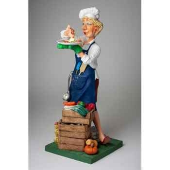 Grande figurine forchino chef cuisinière collection professions - métiers -FO85549
