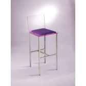 tabouret bar marais en acier inoxydable poli mg3r1