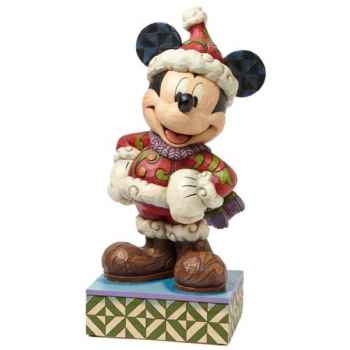 Merry christmas large mickey mouse Figurines Disney Collection -4039042