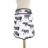 tablier cuisine en coton vache black cow blckmtcl