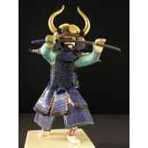 figurine samourai peinte gilles carda katana criniere 179c