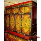 buffet tibetain 4 portes et 3 tiroirs style chine c0639