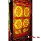 armoirette 4 portes et 2 tiroirs tibet style chine c0338