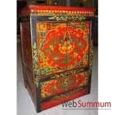 armoirette 2 portes et 1 tiroir tibetain style chine c0608