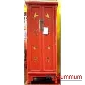 armoirette 2 portes rouge style chine c0930r