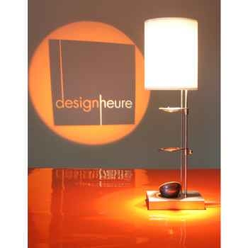 Lampe de table projectrice d'image Designheure Scope Blanche -mscbl