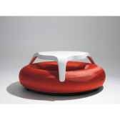 table donuts extremis avec assise rouge dtwbr