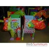 porte crayons en bois animaux bois lcdm036