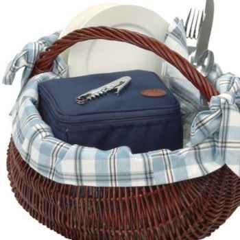 Panier pique-nique en bois de saule Optima Casual Provence 2 personnes -provence2cham