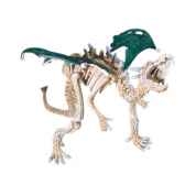 figurine le dragon squelette vert 60443
