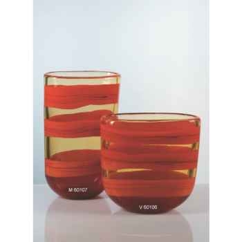 Vase bas en verre Formia -V60106