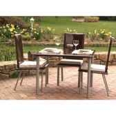 table carree art mely pieds inox am002