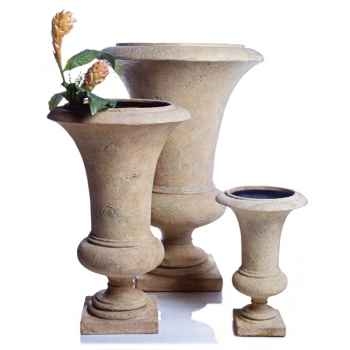 Vases-Modèle Empire Urn    large,  surface granite-bs3117gry