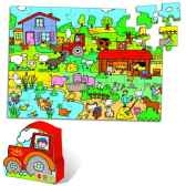 puzzle vilac 48 pieces la ferme en boite forme 2551