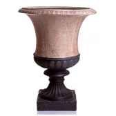 vases modele ascot urn surface pierres romaine combines au fer bs3097ros iro
