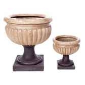 vases modele bath urn surface gres combines avec du fer bs3094sa iro