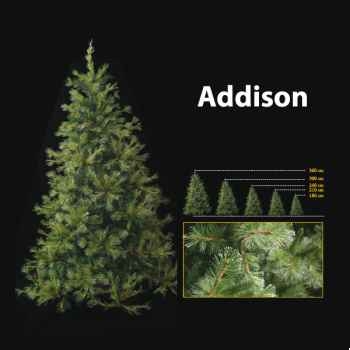 Sapin de Noël 240 cm Professionnel Addison Hard Needle Pine Tree Vert 