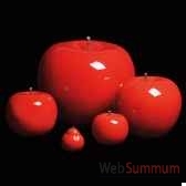 pomme rouge brillant glace bulstein diam 20 cm indoor