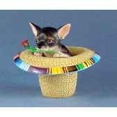 figurine chien chihuahua sombrero 13388