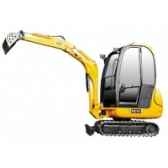 mini excavatrice jcb 8016 avec benne joa219