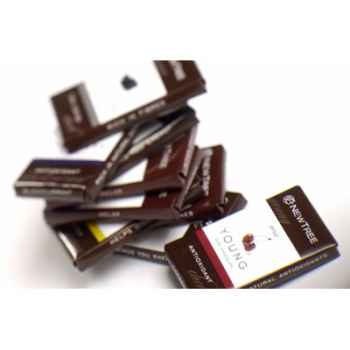 Newtree-Vrac mini tablette chocolat Noir Young Cerise, sac de 1 kg