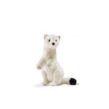 Peluche Hermine blanche 23cm Anima 7053