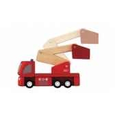 camion de pompiers jouet en bois plantoys 6234