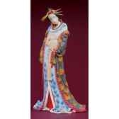 figurine samourai hokusai courtisane hok01