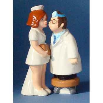 Figurine sel et poivre - docteur et infirmière - mw93950