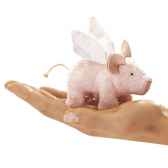 marionnette mini cochon aile au museau aimante 2685