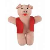 marionnette a doigts cochon veste rouge pc002189 the puppet company