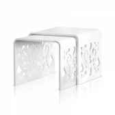 tables gigognes dentelle blanches grand soir acrila tgdbgs