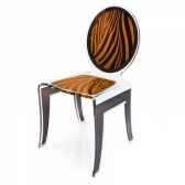 chaise wild zebre orange acrila cwzo