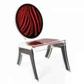 relax chair wild zebre rouge acrila rcwzr