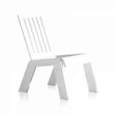 relax chair jardin barreaux blanche acrila rcjbb