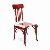 chaise bistrot rouge acrila cbr