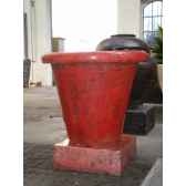 pot droit rouge grand v co large r