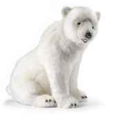 peluche ours polaire assis 45cmh 50cmanima 3737