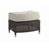 pouf transat resine poivre avec coussin tissus beige kok 1327p