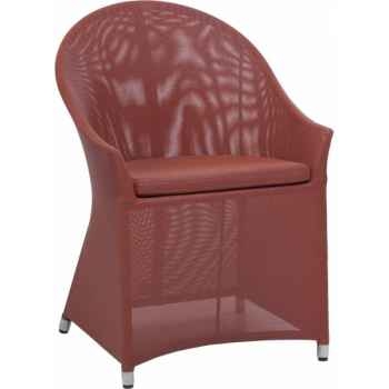 Fauteuil bridge de table Cap Sud Batyline orange avec coussin KOK 831BO