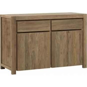 Buffet 2 portes 2 tiroirs drift Teck Recyclé naturel brossé KOK M117N