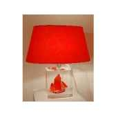 petite lampe thonier can 23 noir rouge abat jour ovale rouge 98 1